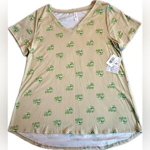 LuLaRoe Bus Patterned Christy T Top